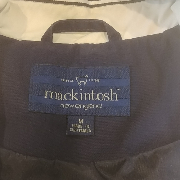 Mackintosh New England Navy Rain Jacket - Picture 3 of 3